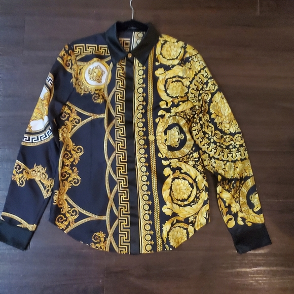 Versace La Coupe Des Dieux Silk Shirt NWOT - Picture 11 of 16